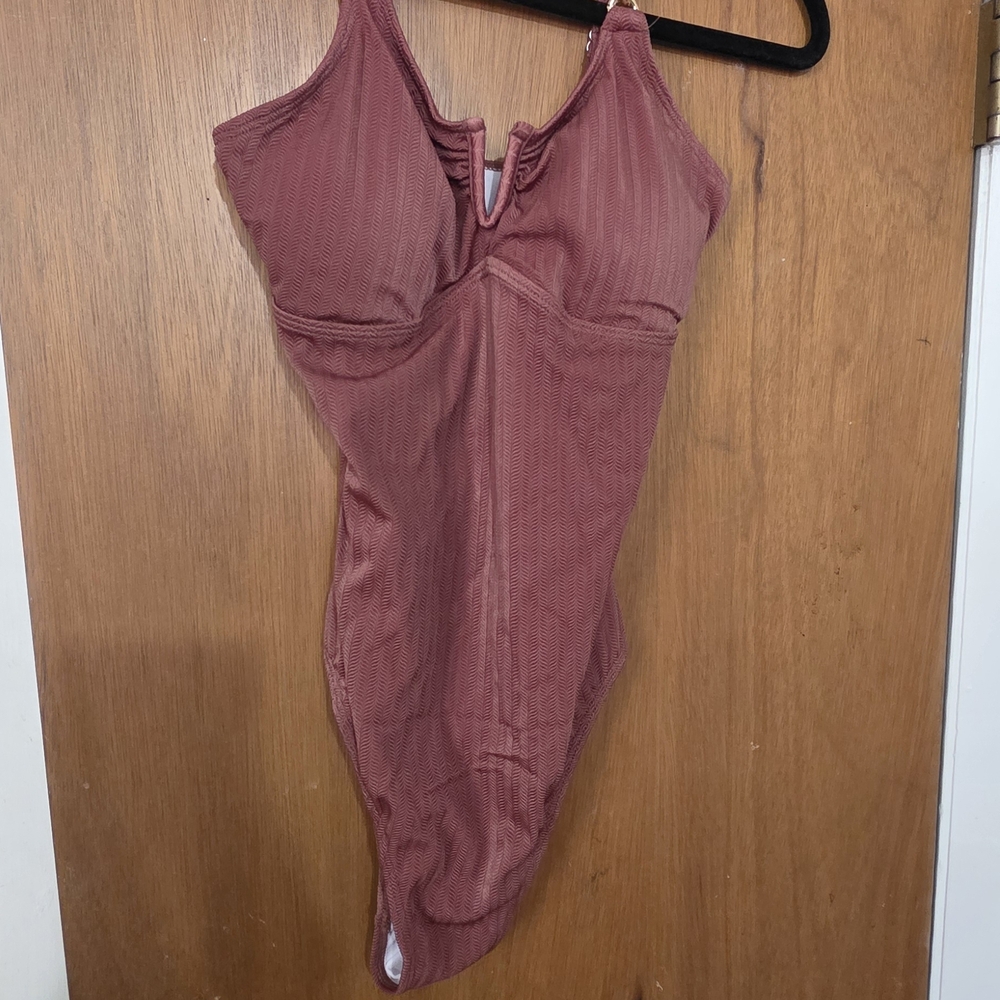 Chic Mauve One-Piece Swimsuit